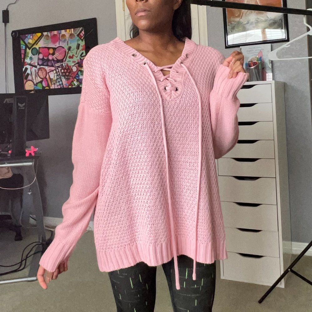 Oversized Light Pink Sweater